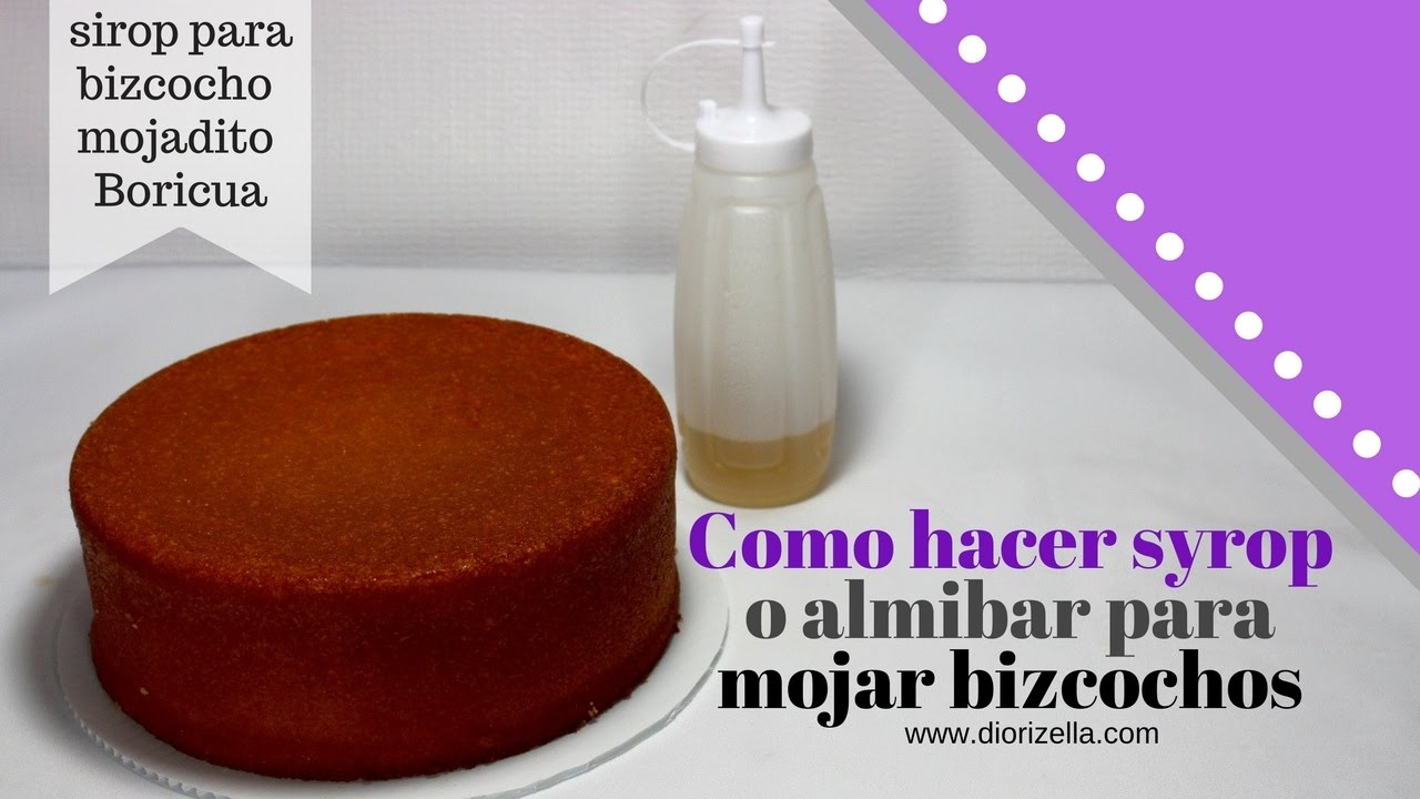Como hacer syrup o almibar para mojar bizcocho puertorriqueño #bizcochomojadito #sirup #sirop