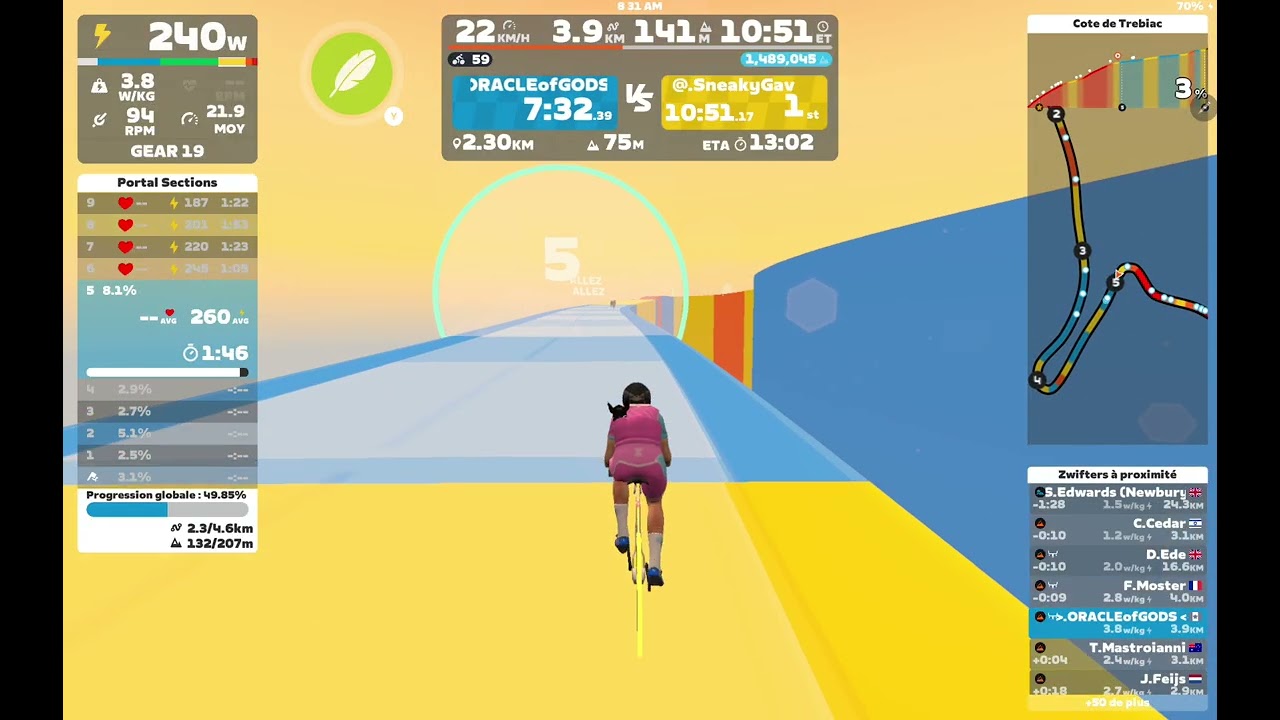 ZWIFT #108 CLIMB COTE DE TREBIAC