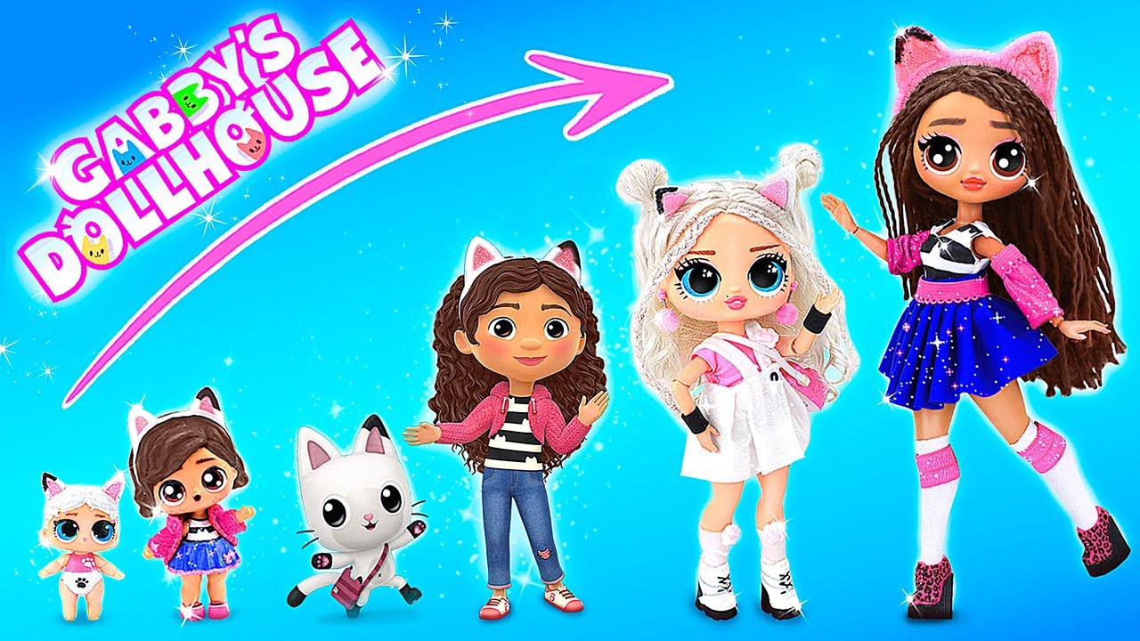 Doll Sisters Growing Up! DIYs for LOL OMG