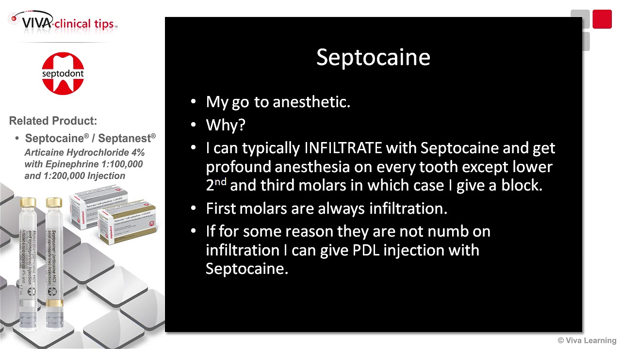 Dr. Kaminer on Septocaine/Septanest