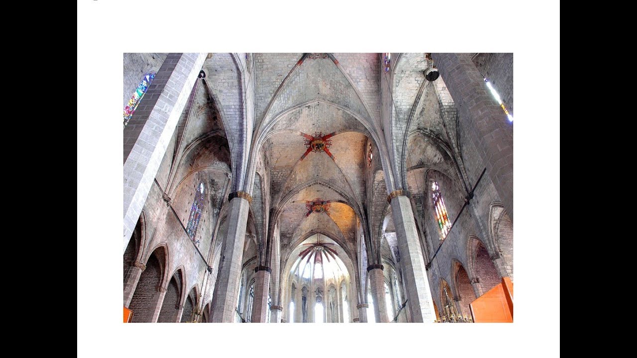 Resum d'Història de l'Art. 18. Gòtic: basílica de santa Maria del Mar