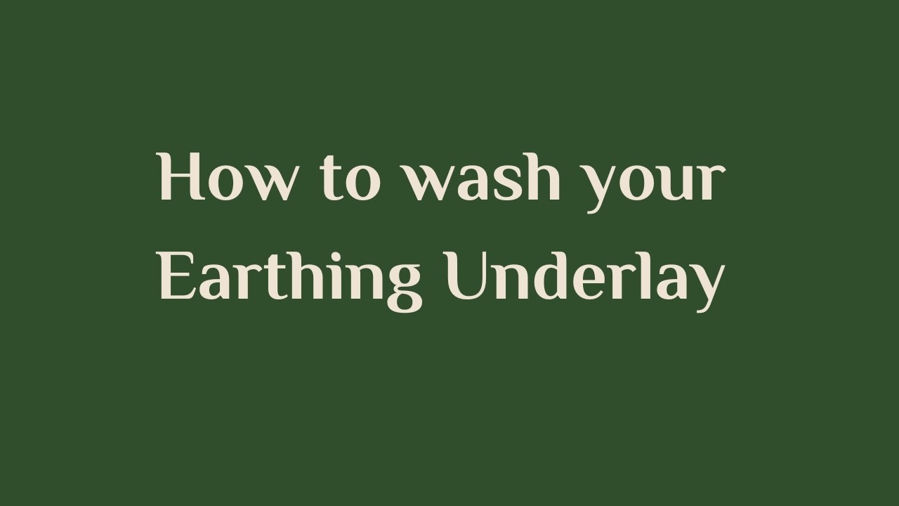 How do I wash my earthing underlay? #earthingsheets #washingInstructions #CareTips #longevity