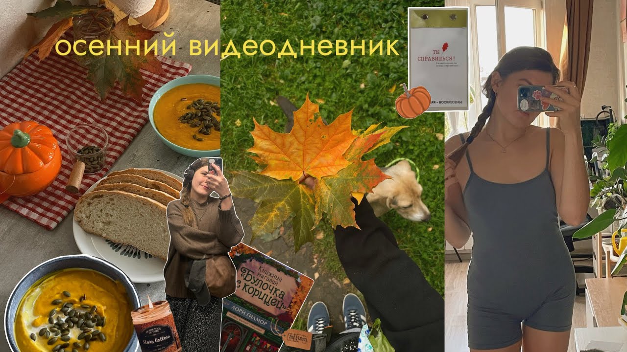 видеодневник сентября | много тыквы | пряный тыквенный латте | книги | медленная жизнь 🥞🍁🫶🏼