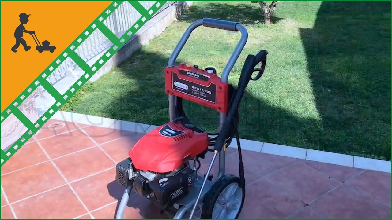 Come funziona l' Idropulitrice a scoppio GeoTech GPW 10/200 - motore a benzina da 196cc - 208 bar