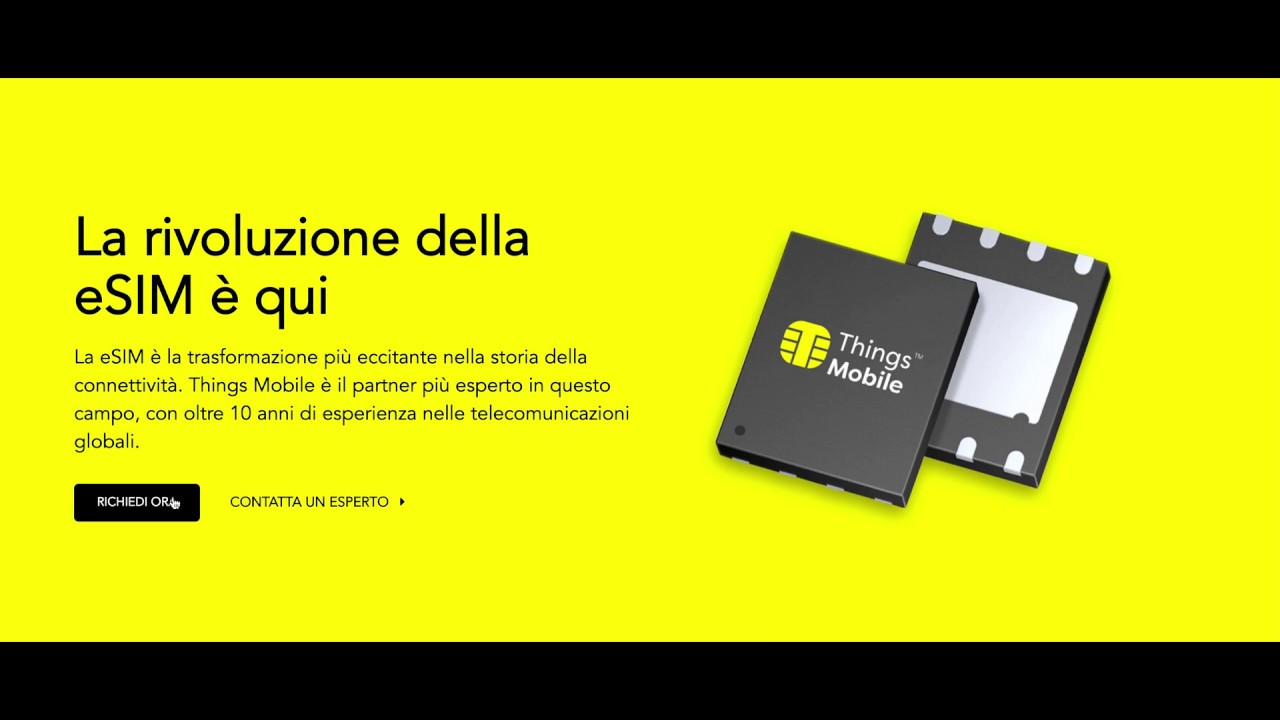 Things Mobile: Come acquistare una eSIM per IoT e M2M