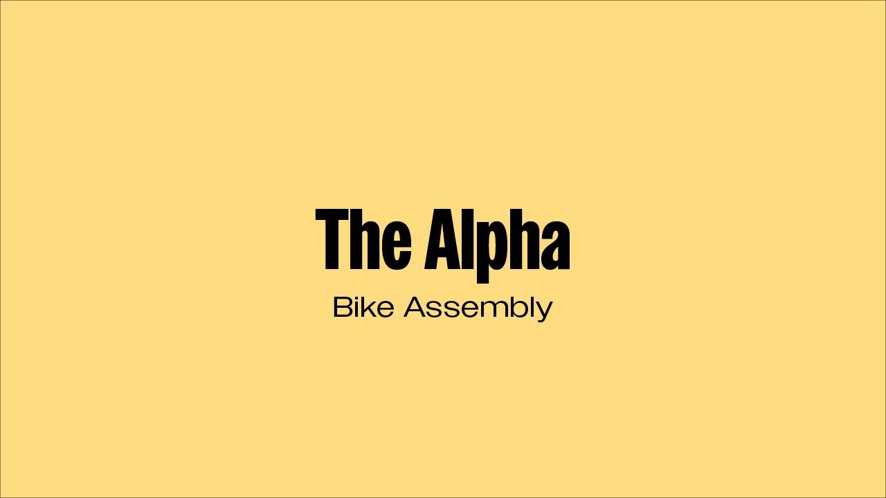 How To Build Your Alpha Murf Electric Bike