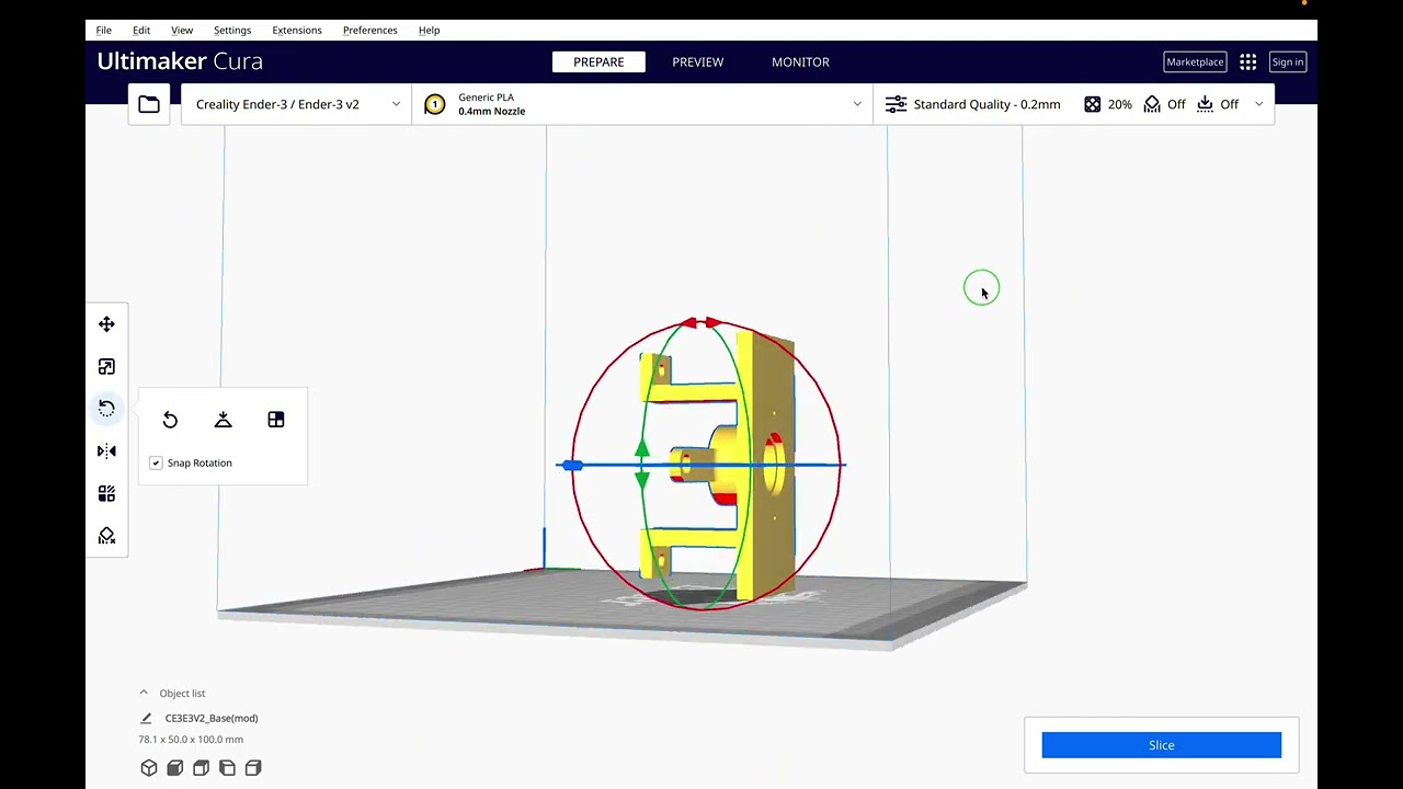 STL a G code con Ultimaker CURA
