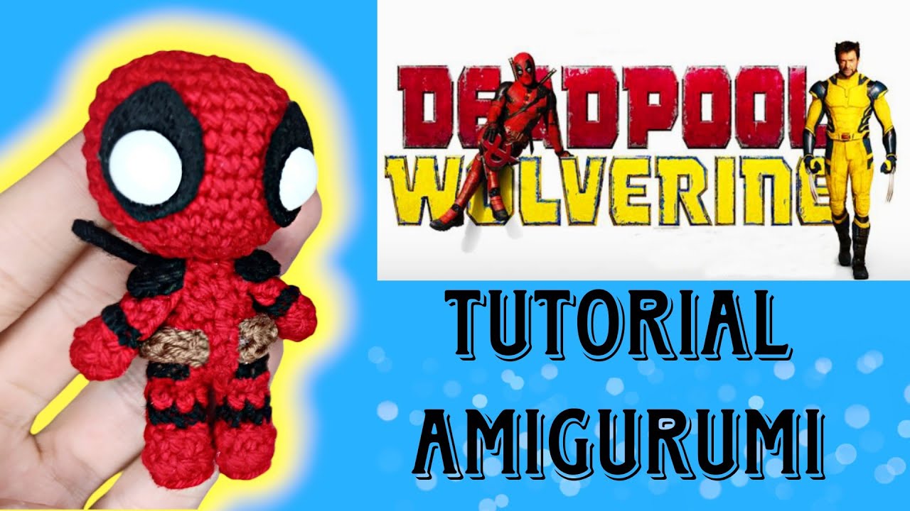 Deadpool amigurumi tutorial paso a paso facil y rápido