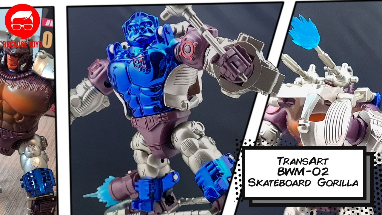 TransArt BWM-02 Skateboard Gorilla NOT Transmetal Optimus Primal Transformation