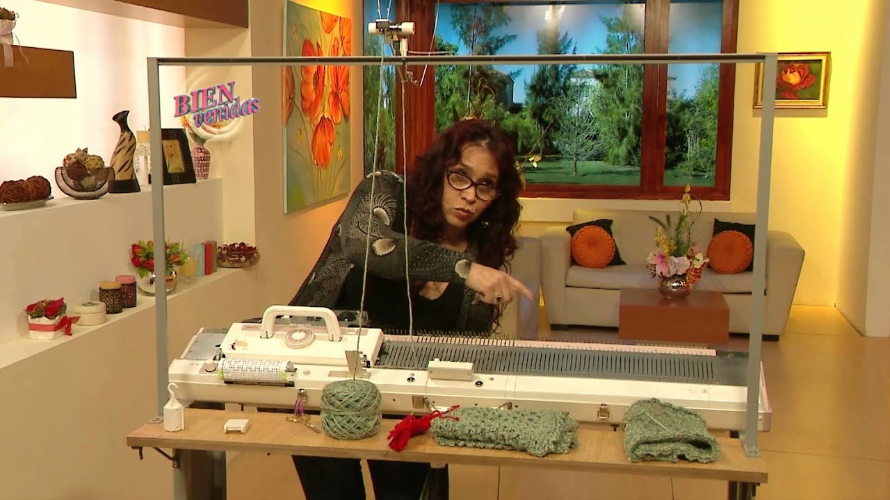 Mónica Astudillo - Bienvenidas en HD - Ruana tejida a máquina