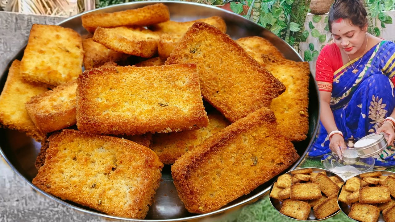 পুরো দোকানের মতন টোস্ট বিস্কুট খুব সহজে সুজি দিয়ে ঘরেই  তৈরি করে নিন। Toast biscuit |biscuit recipe