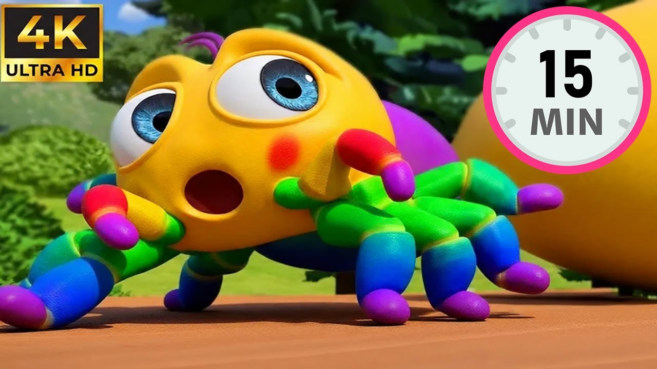 🌈🕷️ 15 Min Non-Stop Nursery Rhymes for Kids | Itsy Bitsy Spider & More Fun Children Songs 🎵👶
