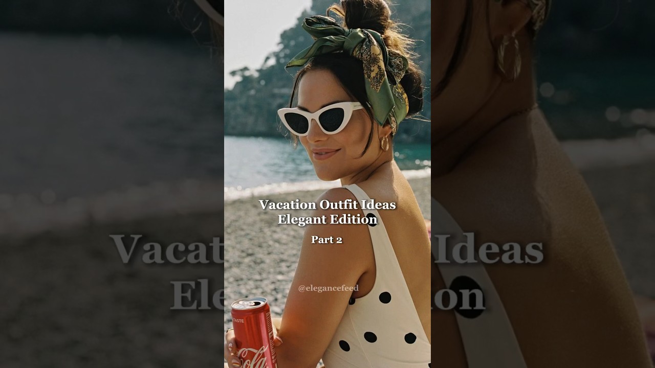 Vacation outfit ideas elegant edition | How to look classy during travel #outfitinspo