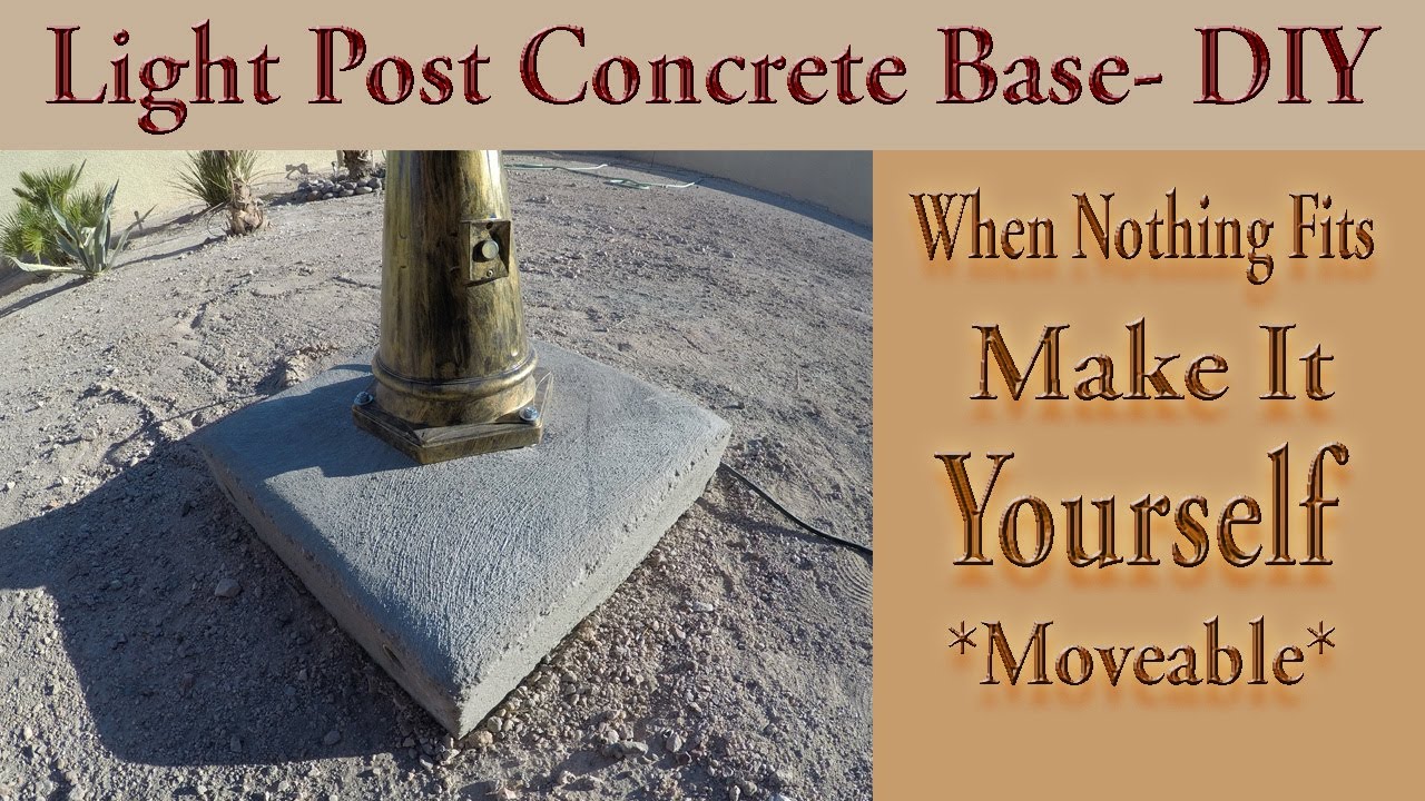 Light Post Concrete Base KT