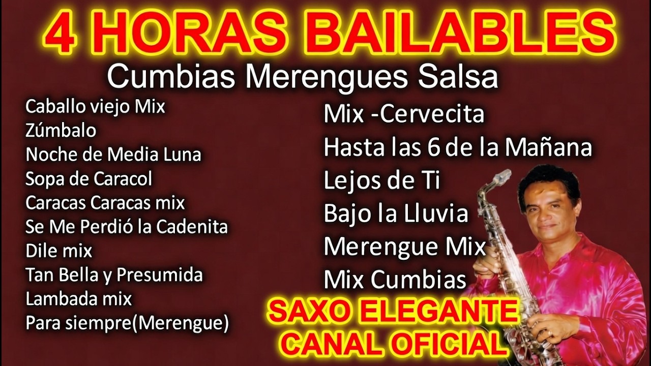 4 HORAS-FULL BAILABLES- FELIZ AÑO NUEVO 2026-LO MEJOR DE LAS MUSICAS BAILABLES-SAXO ELEGANTE