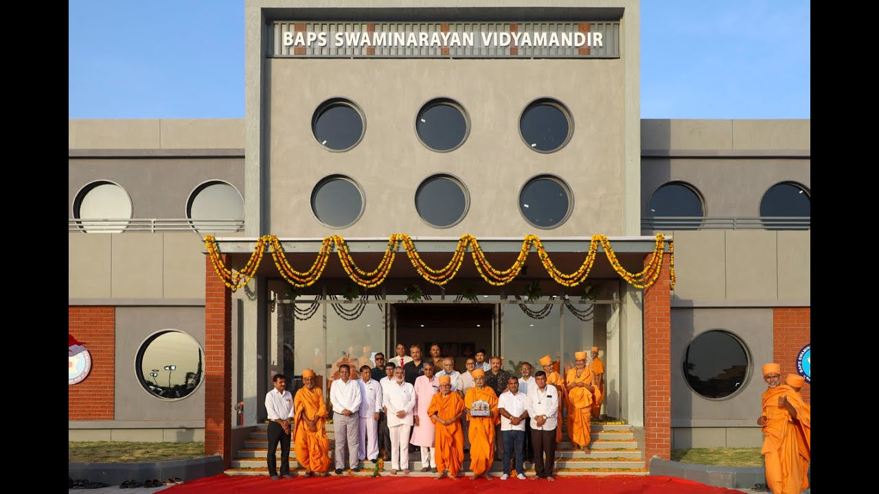 Inauguration of BAPS Swaminarayan Vidyamandir, Jamnagar, India
