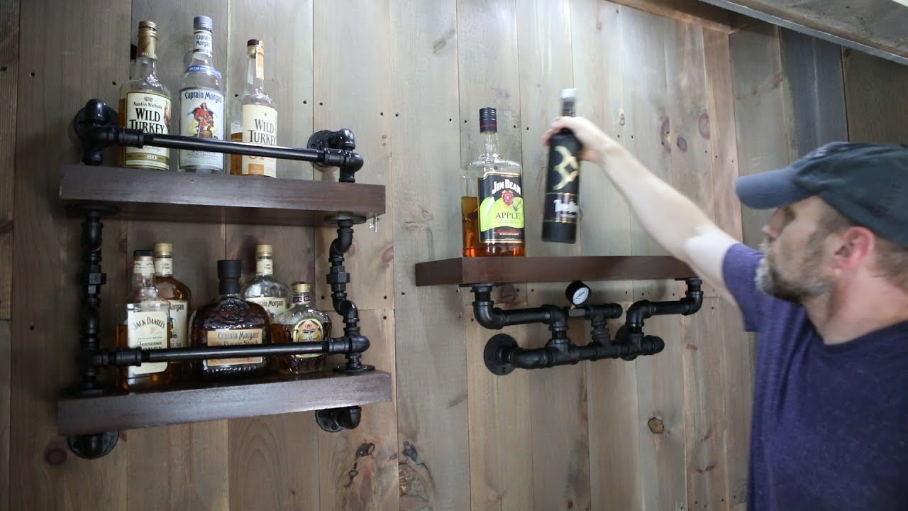 Build Industrial Pipe Shelves