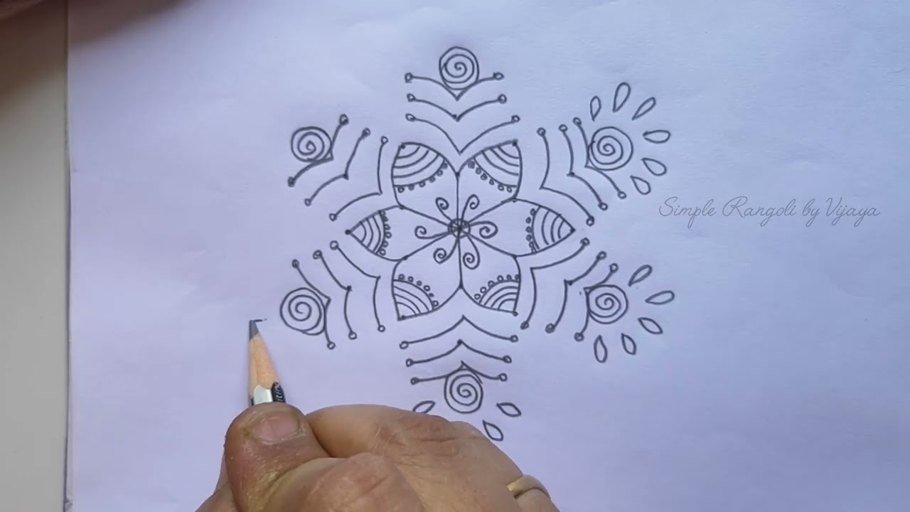 Simple Friday rangoli / sukravaram #muggulu #daily #rangoli