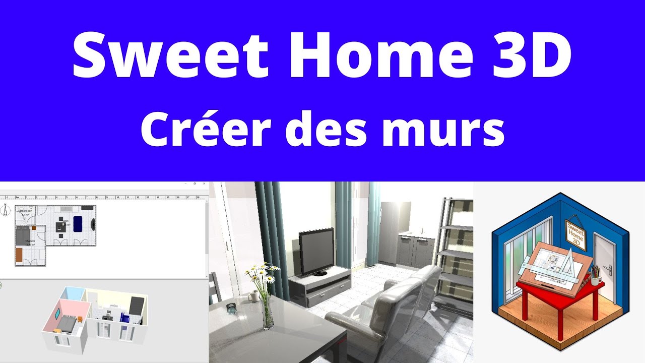 Sweet Home 3D créer des murs