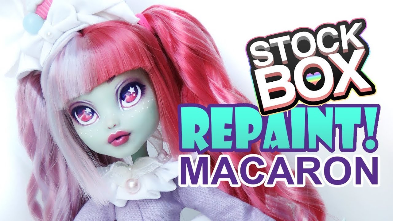 Перекраска STOCK BOX! Кукла-лолита в стиле сладких макарон Фрэнки Штейн