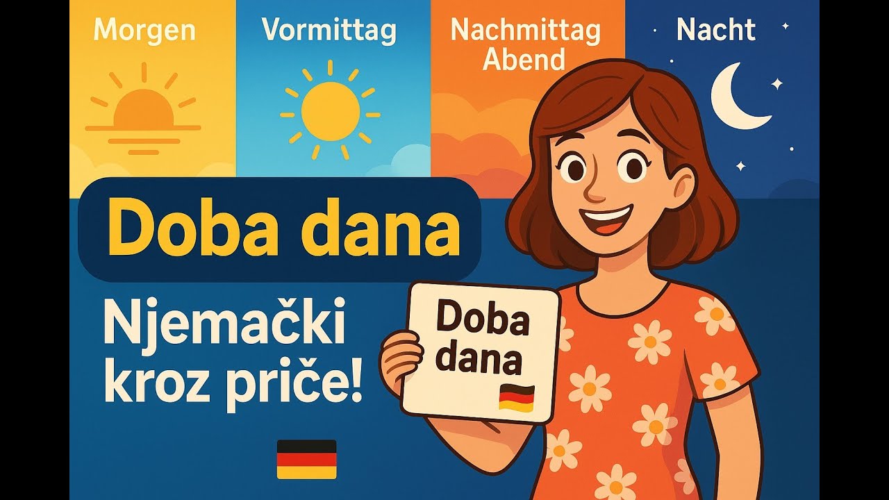 Doba dana na njemačkom – Morgen, Vormittag, Nachmittag, Abend, Nacht 🇩🇪 | A1 lekcija