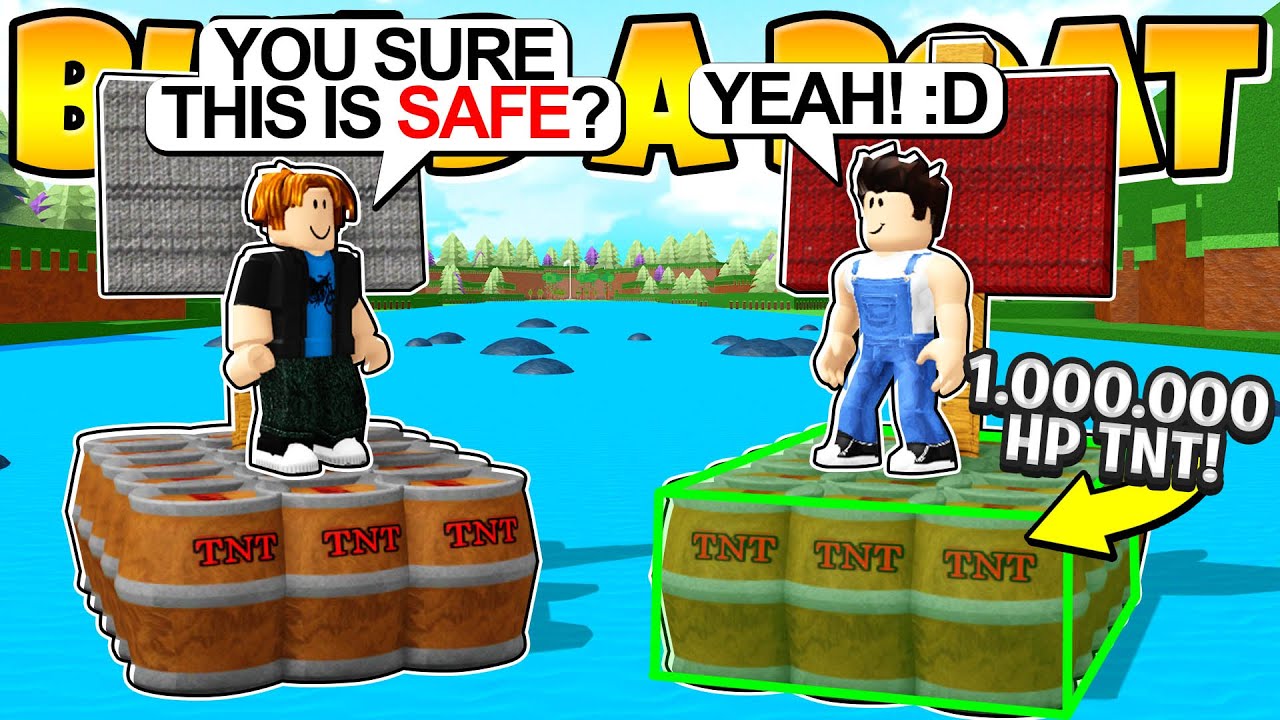 THIS GLITCH MAKES TNT UNBREAKABLE! *He Got INSANELY MAD!* Build a Boat