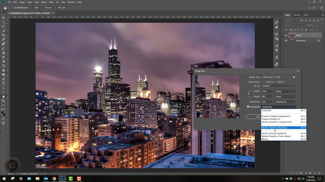 Photoshop Tutorial   Down Sampling