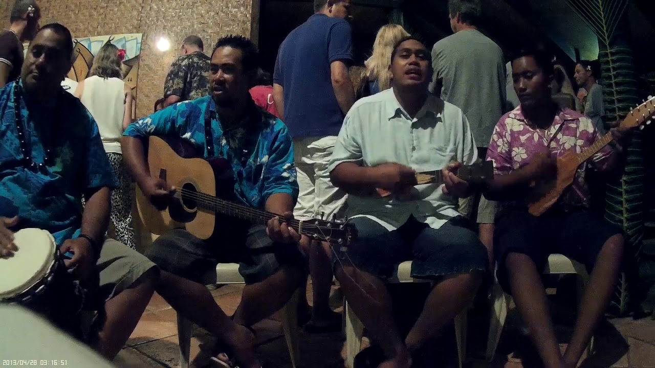 Cook Island Band at Tamanu Restaurant Aitutake 1080 HD