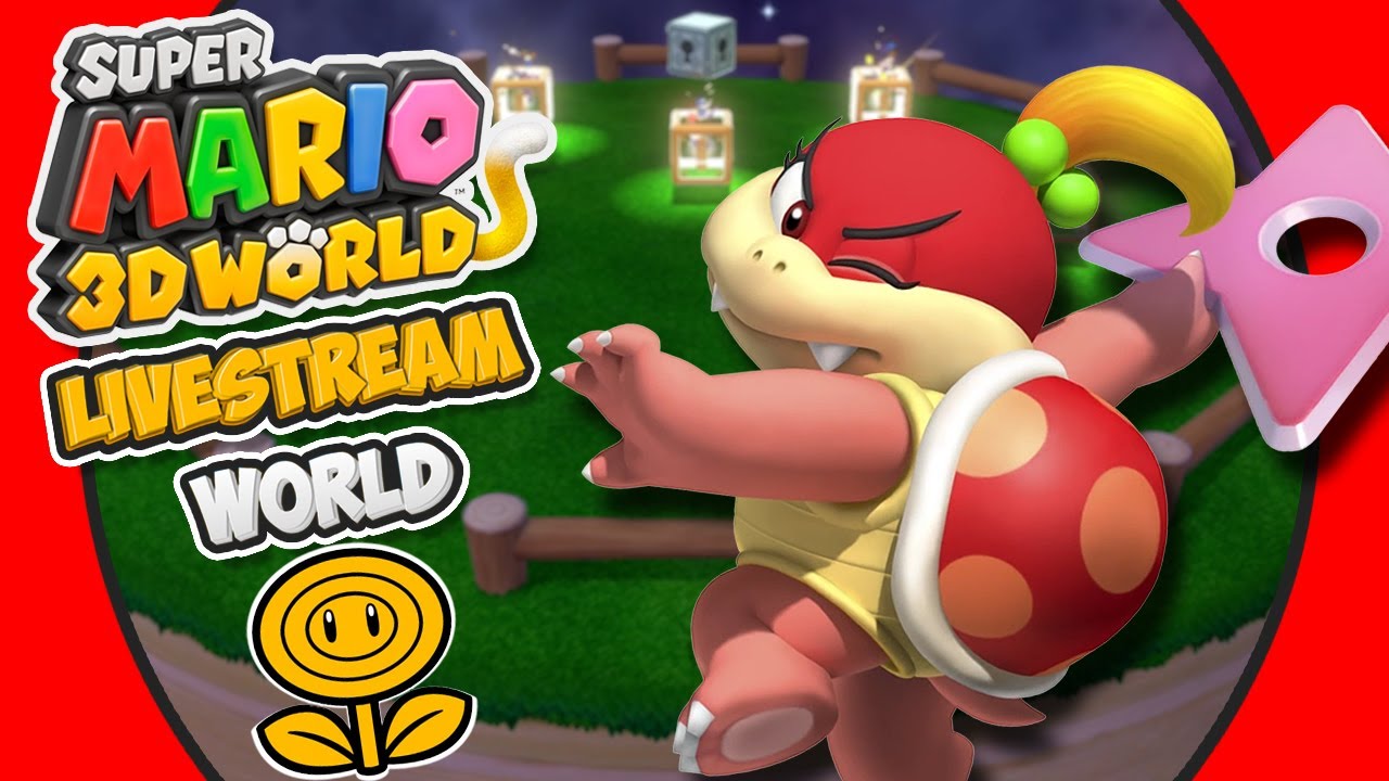 Super Mario 3D World 100% Live Stream - World Flower (Online 4-Players)