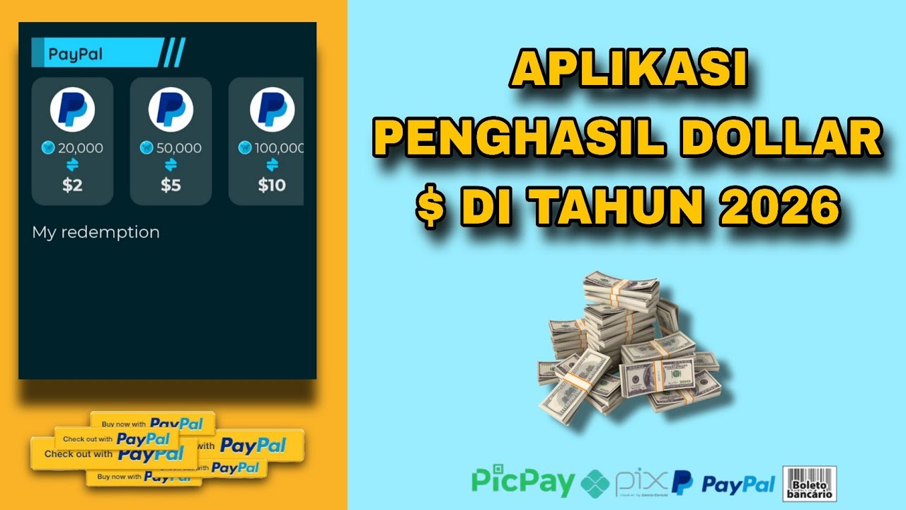 Aplikasi penghasil uang di tahun 2026 || saldo paypal