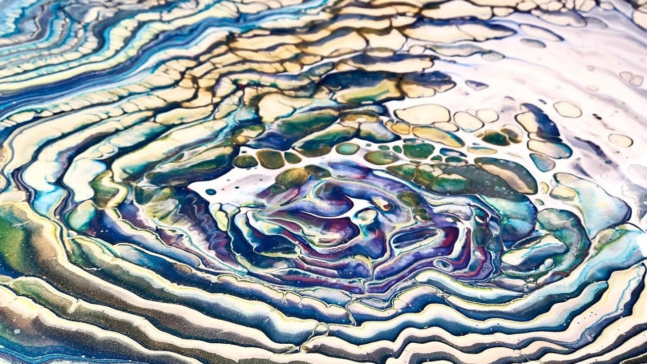 SOLD!!! Wow cloud pour/Acrylic Pour *in the Beginning*
