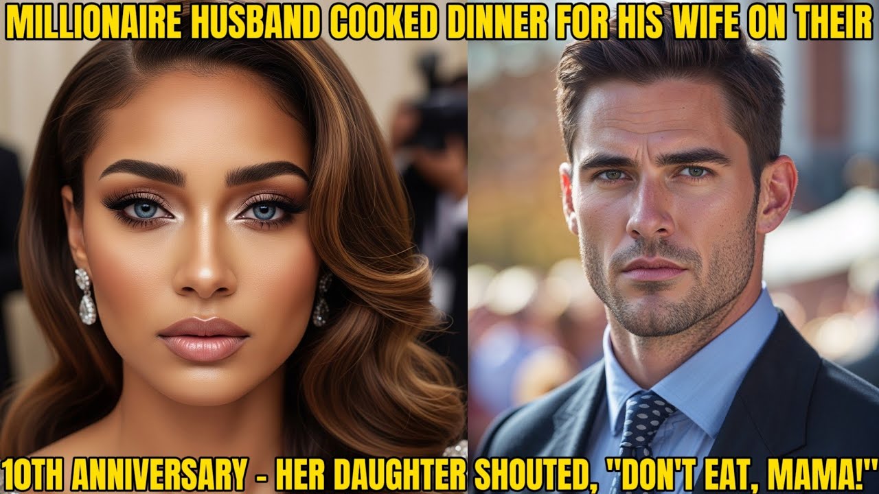 MILLIONAIRE HUSBAND COOKED DINNER FOR WIFE ON 10TH ANNIVERSARY – DAUGHTER SCREAMED, 