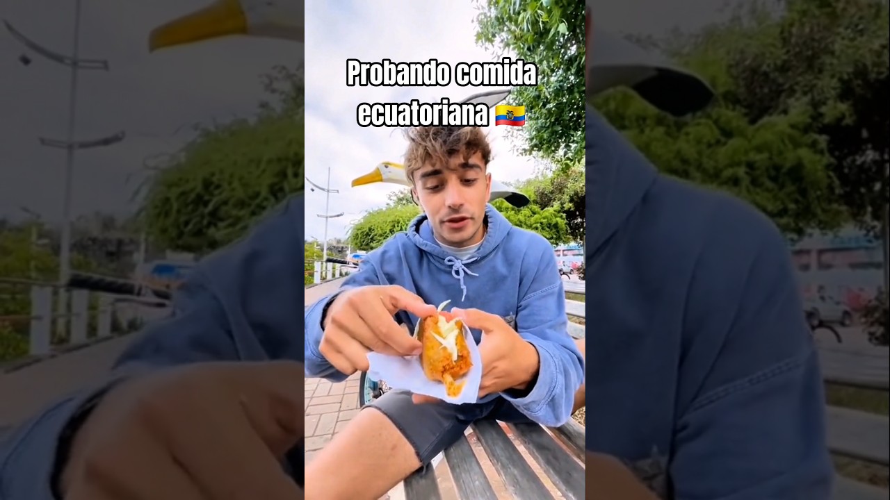 Gente de todo el mundo probando comida ecuatoriana 🇪🇨