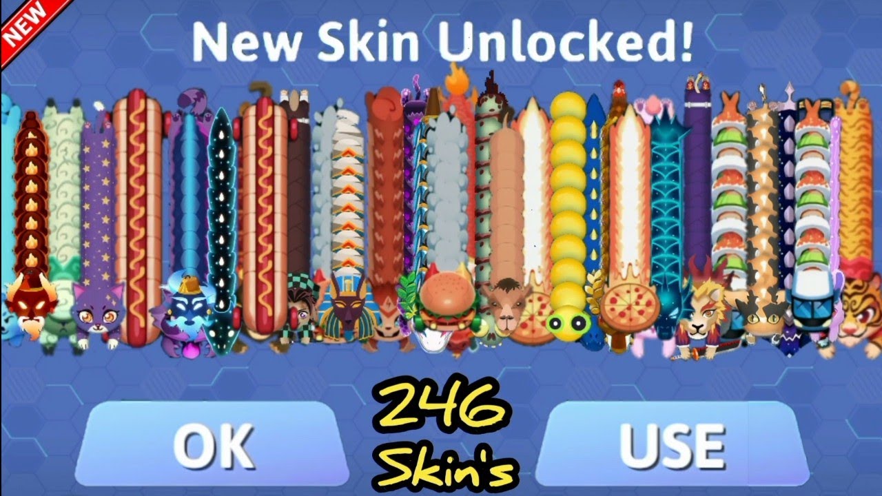 Snake.Io All Of My Skin Collections! Epic snake io Gameplay