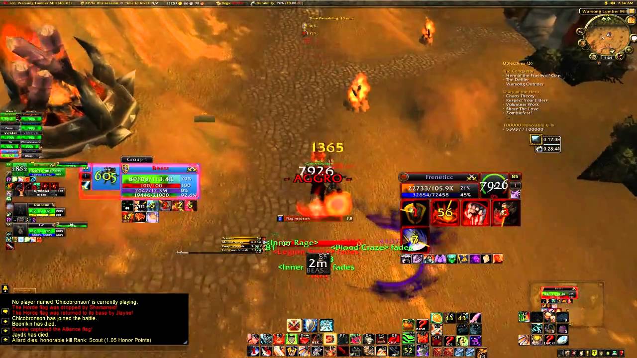 Beast Cataclysm Warrior PvP BGs