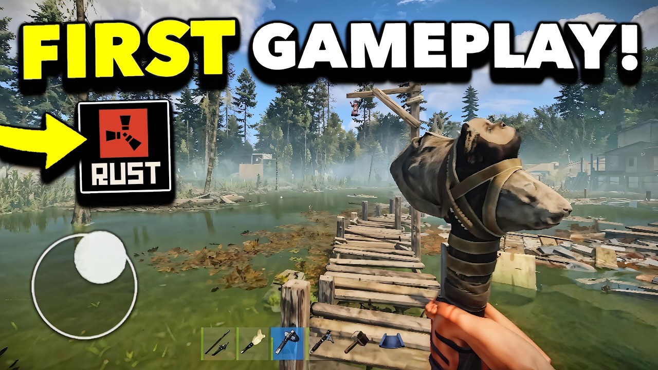 RUST MOBILE FIRST EVER GAMEPLAY! NEW MOBILE GAME! (BETA TEST)
