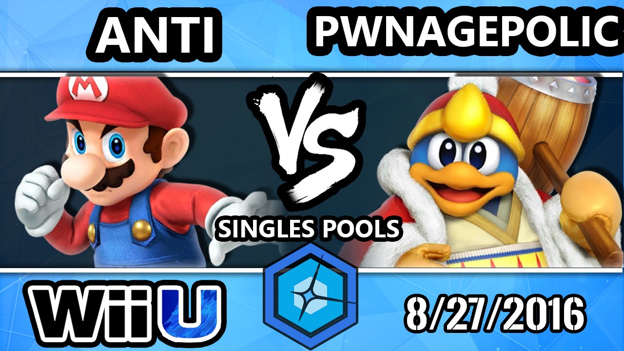 Shine 2016 Smash 4 - ANTi (Mario) Vs. PWNAGEPOLIC (King DeDeDe) SSB4 R2 Pools - Smash Wii U