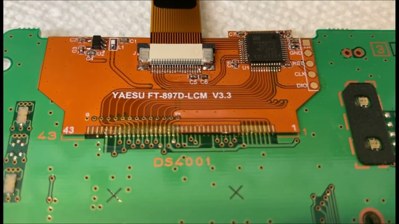 LCD screen repair for Yaesu FT-897 missing stripes/lines