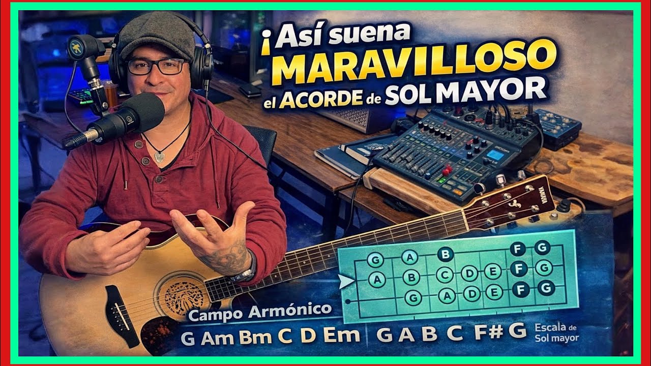 ¡¡ Esto Suena GENIAL !! EL ACORDE SOL CAMPO ARMONICO Y ESCALA