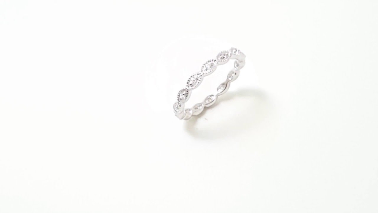Sterling Silver CZ Stackable Eternity Ring SSTR00542