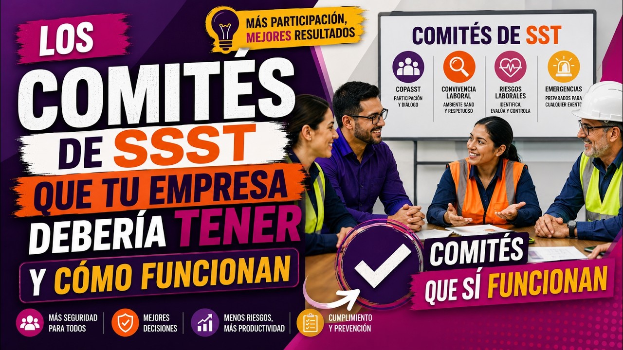 ⚠️Cuáles son y cómo funcionan los COMITES de SEGURIDAD y SALUD en el Trabajo⚠️