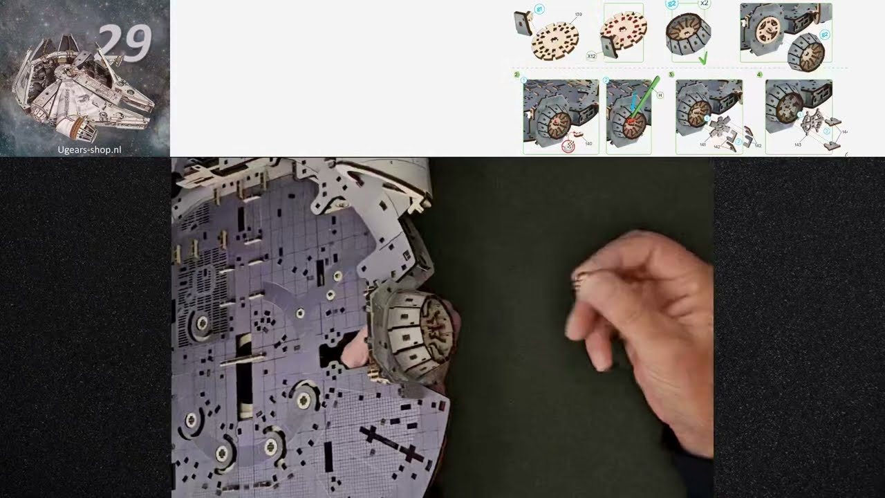 Millennium Falcon™ Star Wars montage video door Ben Kort Ugears NL
