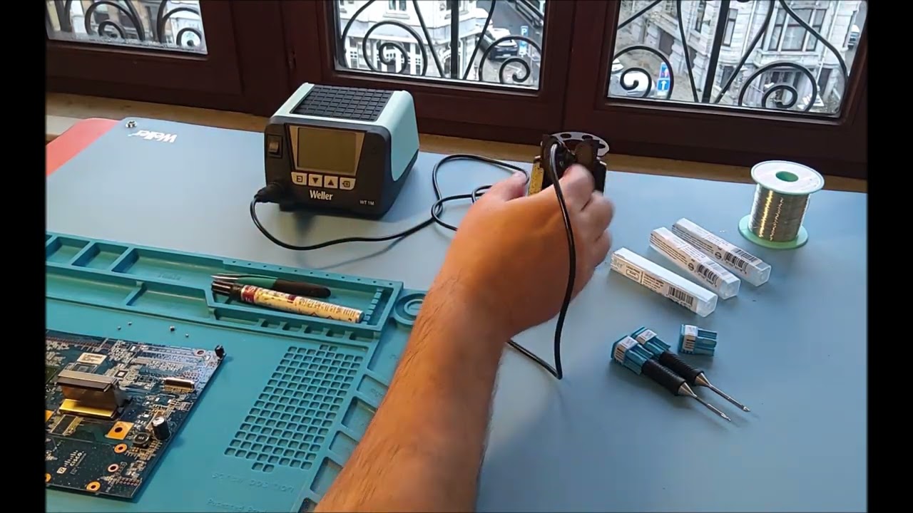 Weller Micro Solder kit setup and first test - WT1M station with WTMP iron