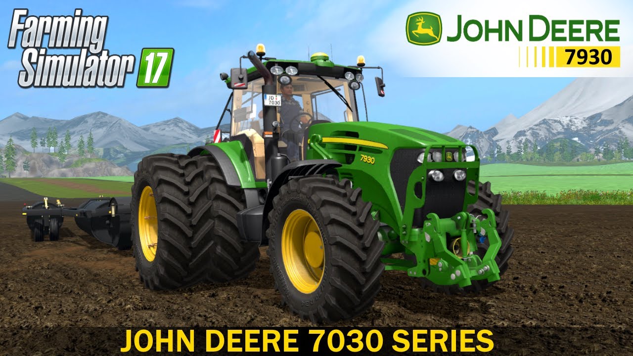 Farming Simulator 17 JOHN DEERE 7930 TRACTOR & MANDAKO LANDROLLER 85