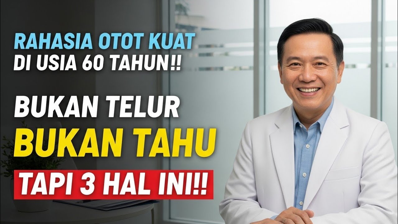 RAHASIA OTOT KUAT LANSIA‼️Bukan Telur, Bukan Tahu! Tapi Hanya 3 Hal Ini Saja!! 