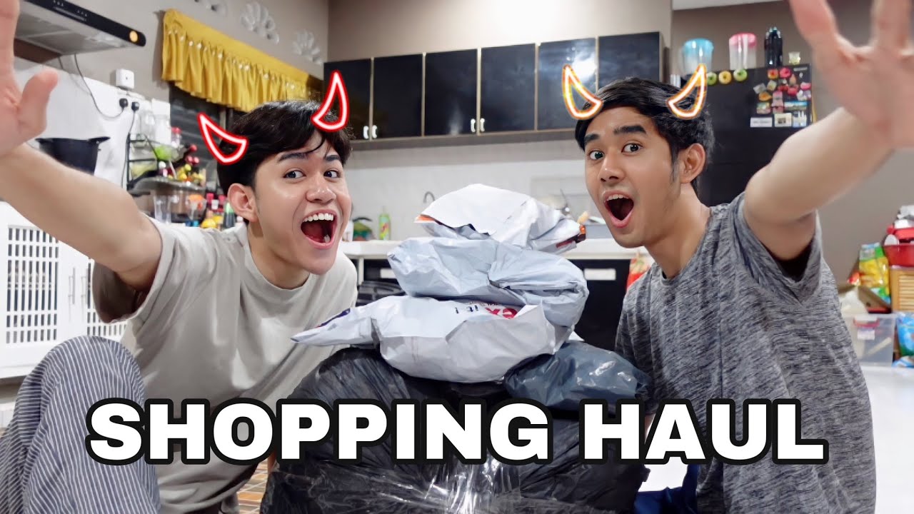 SHOPPING HAUL DENGAN AKIDDOS 😂 UNBOXING!
