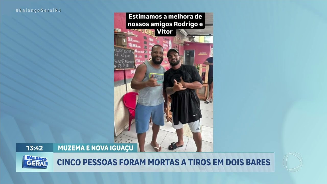 CINCO PESSOAS FORAM M0RTAM A TIROS EM 2 BARES I MUZEMA E NOVA IGUAÇU
