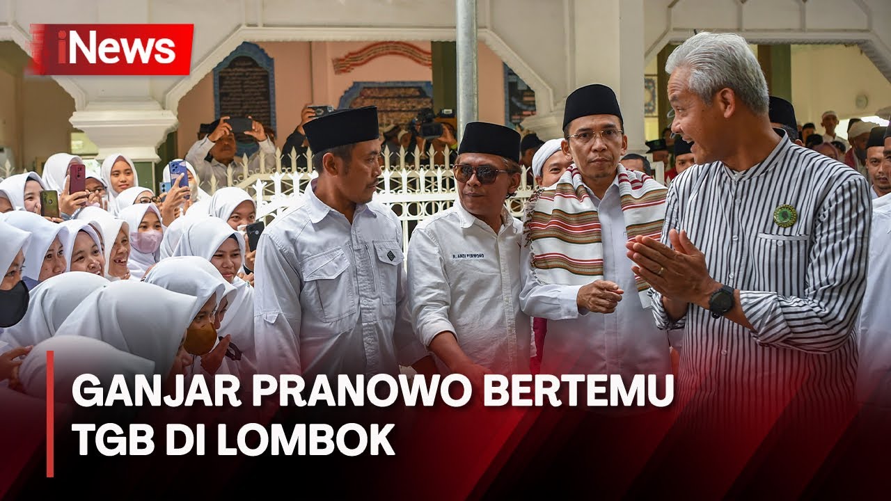 Ganjar Pranowo Ditemani Tuan Guru Bajang Berkeliling dan Bertemu Masyarakat di Lombok.