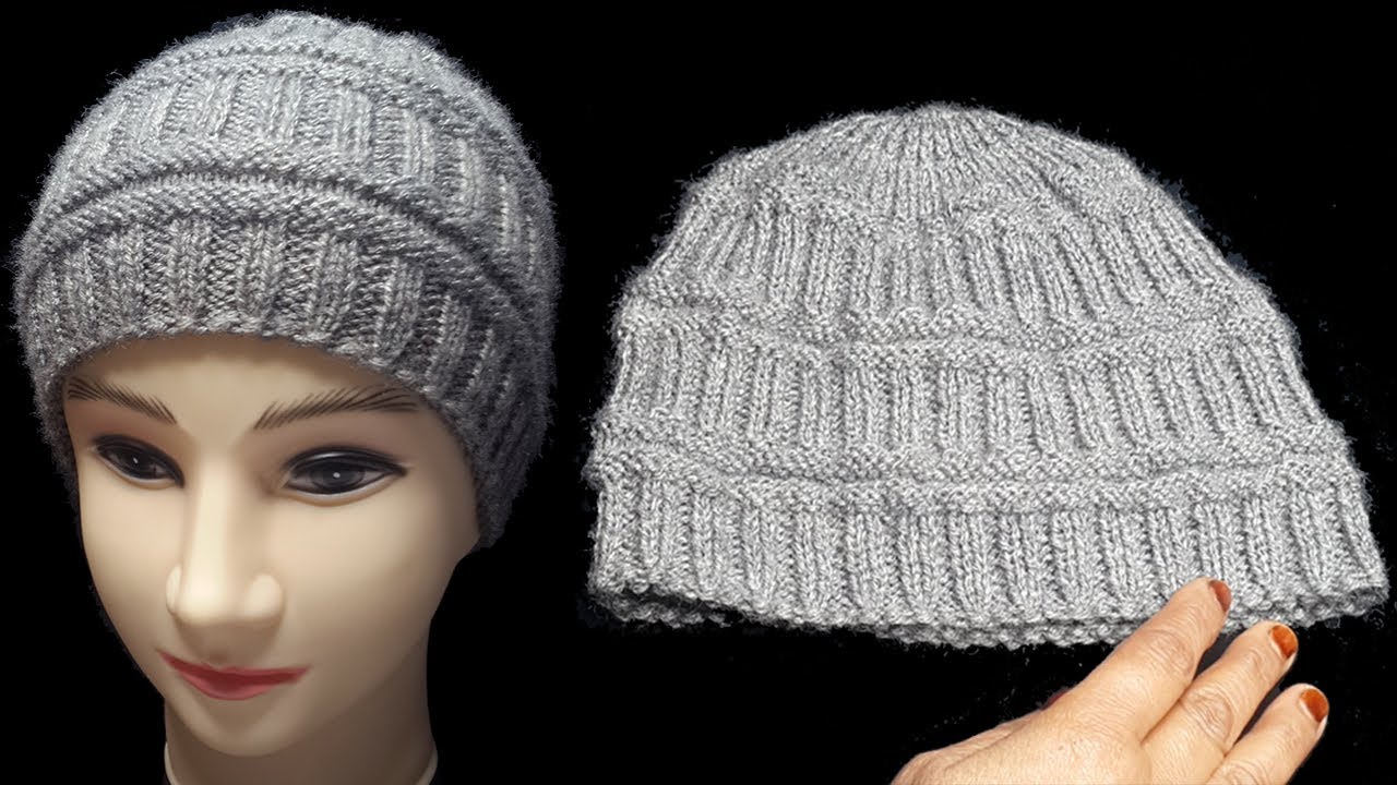 419- आसानी से टोपी बनाये लेडीज़ और जेंट्स के लिए  💝💕Easy Cap Knitting for Ladies and Gents Both