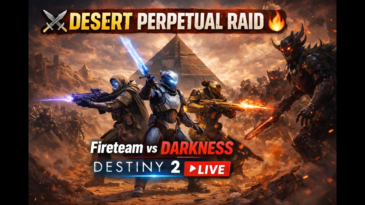⚔️ PERPETUAL DESERT RAID 🔥 | Fireteam vs Darkness | Destiny 2 Live  #Destiny2 #edp #raid
